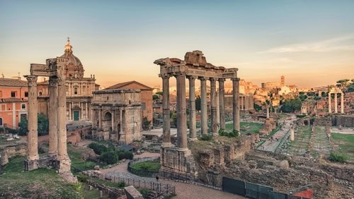 Fórum Romano em Roma, Itália