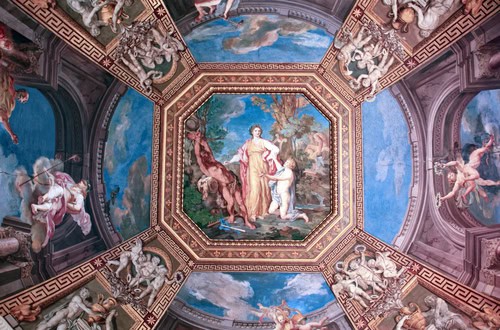Afresco do teto dos Museus do Vaticano